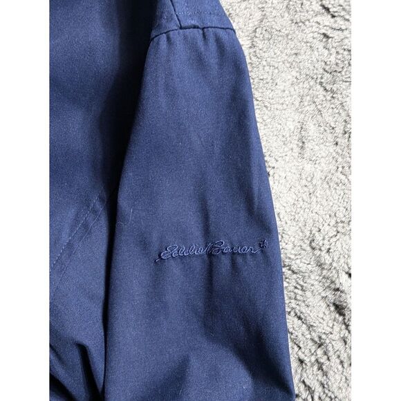 Eddie Bauer Long Sleeve 1/4 Zip Windbreaker Women's Size Large Blue - Picture 9 of 14